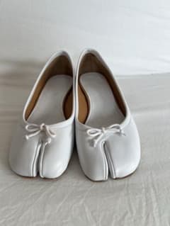 Maison Margiela Tabi 3センチヒールバレエホワイト 36.5 Maison Margiela Tabi 3センチヒールバレエホワイト 36.5 - メルカリ