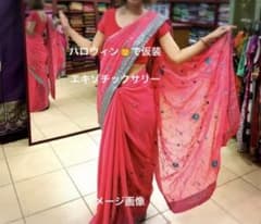 ハロウィンでコスプレ仮装スリランカ衣装サリーのサムネイル