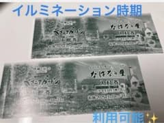 なばなの里　ベゴニアガーデン入館券　2枚のサムネイル