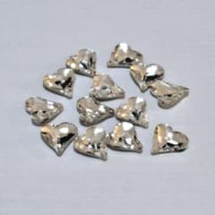ネイルパーツ ハート シルバー 13個セットのサムネイル