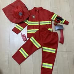 ハロウィンコスプレ消防士子供のサムネイル