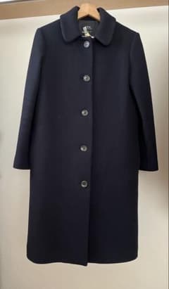 【定価7万✨】A.P.C. apc アーペーセー ウールステンカラーコート 36 本日限定価格 apc アーペーセー ステンカラーコート ウールネイビー36