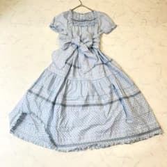 PINK HOUSEピンクハウス ギンガムチェックティアードワンピース フリル