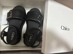 【美品】CHICO サンダル Sサイズ 厚底 ブラック ストラップ 未使用に近いのサムネイル