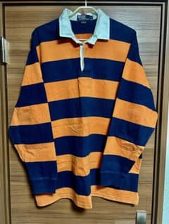 ポロ ラルフローレン ラガーシャツ XL ボーダー 刺繍 90s - メルカリ