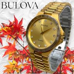 Ⴤ1324ꕤ希少レア BULOVA ブローバ 腕時計 ゴールド 2針