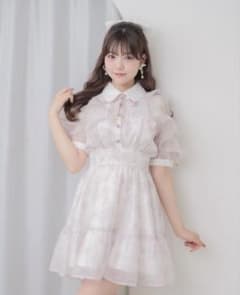 ROJITA 花柄半袖ミニワンピース ピンク ROJITA 半袖花柄ミニワンピース ピンク - メルカリ