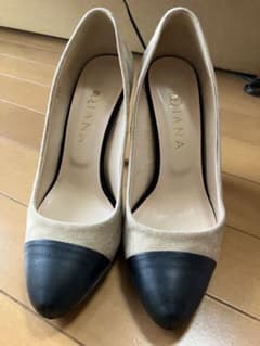 DIANA バイカラーハイヒール　23.5