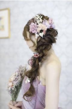 ヘッドドレス　ドライフラワー　ヘアパーツのサムネイル