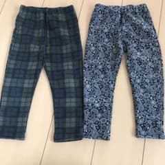 裏起毛パンツ　100サイズ　2個セットのサムネイル