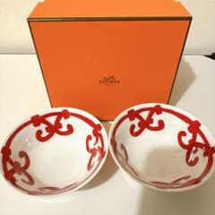 HERMES エルメス スープボウル ガダルキヴィール ペア 推定未使用