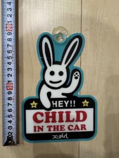 CHILD IN CAR サイン xgirl 吸盤式のサムネイル