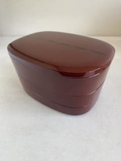 桜井漆器　小判入子三段重箱　こより　重箱　お弁当箱　和食器　未使用 桜井漆器 小判入子三段重箱 こより 重箱 お弁当箱 和食器 未使用