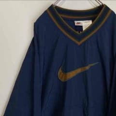 ナイキ　ナイロン　プルオーバー 銀タグ　スウッシュ　 NIKE 90sのサムネイル