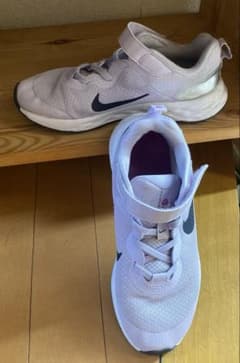 Nike ライトパープル スニーカー ベルクロ　22センチのサムネイル
