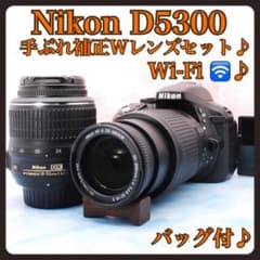 ☆ニコンD5300☆手ぶれ補正Wレンズ☆Wi-Fi搭載☆一眼レフカメラ - メルカリ