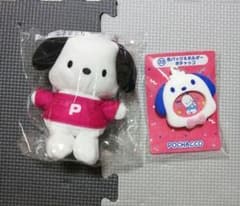 サンリオ当たりくじ　マスコット　ポチャッコ　缶バッジ&ホルダー　ポチャッコのサムネイル
