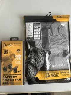空調服　セット　新品未使用　Di-Vaiz Mサイズ バッテリーファン付きのサムネイル