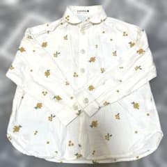 branshes 金木犀シャツ　キンモクセイ　120 美品のサムネイル