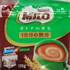 Nestle MILO ネスレミロ135g　オトナの甘さ　栄養機能食品のサムネイル