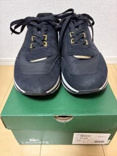 LACOSTE メンズスニーカー SM00943 1V7 ブラック／ゴールド