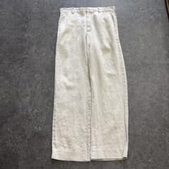 美品 00's バナナリパブリック リネンパンツ リネンスラックスワイド 古着 美品 00's バナナリパブリック リネンパンツ リネンスラックスワイド