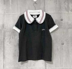 即配送】Bibiy. POSEY COLLAR TOP ビビィ グレー - メルカリ