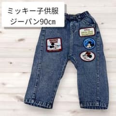LITTC 미키 마우스 데님 팬츠 90cm