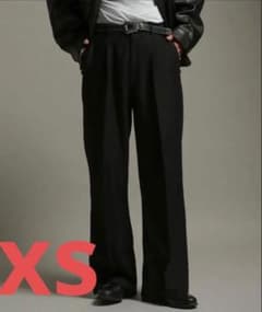 【LURAKU】One tuck straight slacks XS ブラックのサムネイル