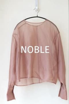 NOBLEオーガンジーボリュームスリーブブラウスのサムネイル