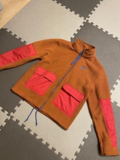 値下げ不可　ナイキ フリース フルジップ ジャケット　オレンジ。のサムネイル