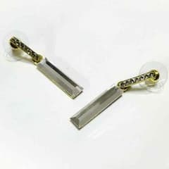 ラインストーン ブロックストーンピアスのサムネイル