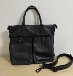 ザネラート ジョバッタ 2WAY レザー　トート　黒　ヘルメット　バッグ　本革 ザネラート ジョバッタ 2WAY レザー トート 黒 ヘルメットバッグ 本革
