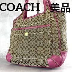 美品✨コーチ エルゴ ミニシグネチャー トートバッグ ハンドバッグ