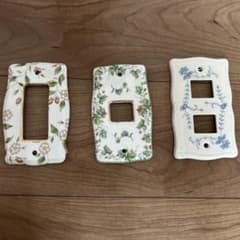 コンセントカバー　陶器のサムネイル