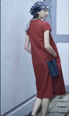 ２０ｓ　綿 麻 シーチング　タック袖 ワンピース　R 20s 綿 麻 シーチング タック袖 ワンピース R - メルカリ