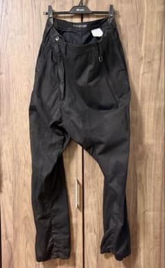 JULIUS 8ozデニムサルエル スライドパンツ 12 SS 黒 3 ユリウスのサムネイル