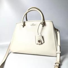 COACH 코치 핸드백 숄더백 2WAY 화이트 가죽