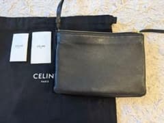 CELINE トリオ　ラージ　黒 ショルダーバッグ　保存袋付きのサムネイル