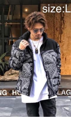 zara ペイズリー ダウン L supreme the north faceのサムネイル