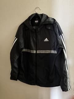 adidas ウィンドブレーカー 160 ブラックのサムネイル