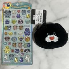 mojojojo ミニフェイスポーチ モノクロ うるちゅるPOP SEAL