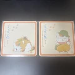 나츠메 친구장 콜라보 카페 코스터 2장