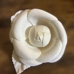 美品✨M’S GRACY ジップアップジャケット フラワー コサージュ 白 38 美品 M'S GRACY エムズグレイシー ジップアップジャケット フラワー