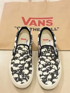 新品VANS バンズSkull スカルスケート スリッポン26cmのサムネイル