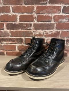 RED WING 9874 US9.5E モックトゥ ブラック 茶芯 犬タグのサムネイル