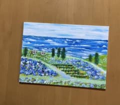 風景画「公園と海」のサムネイル