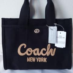 ✨COACH ✨新品ブラックトートショルダーストラップ付きバッグCP164