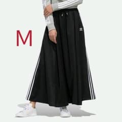 adidas☆サテンロングフレアスカート☆Ｍのサムネイル