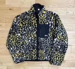 Stussy レオパード柄 フリースジャケット - メルカリ